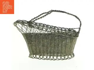 Fil de Fer Flettet metal kurv (str. 24 x 9 cm)