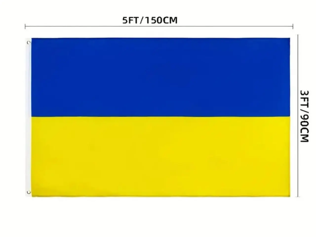 Billede 3 - Flag, Ukrainsk flag Ukraine flag 90x150cm