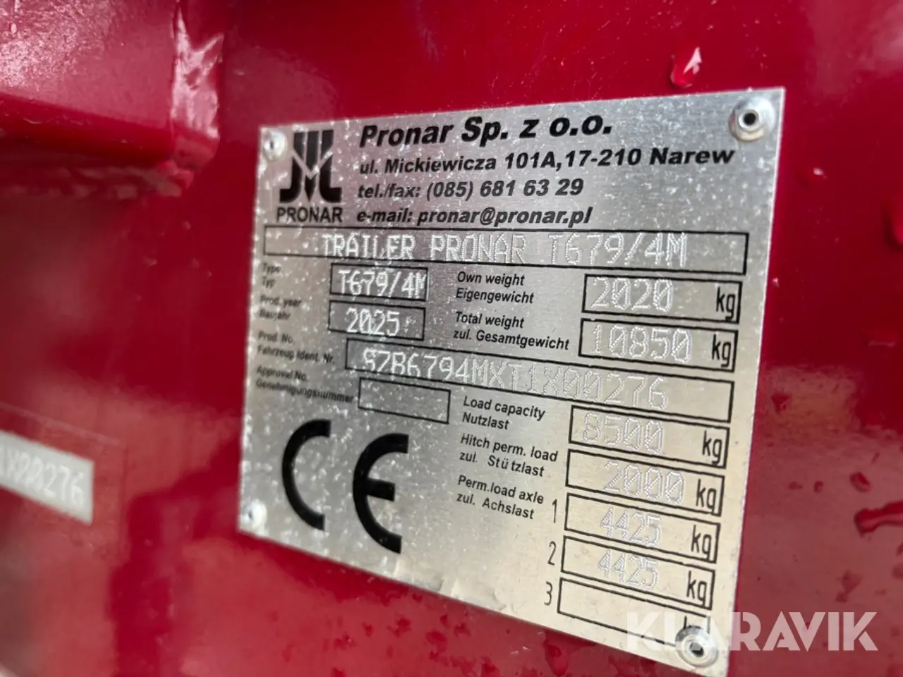 Billede 5 - Tipvogn Pronar T679/4M