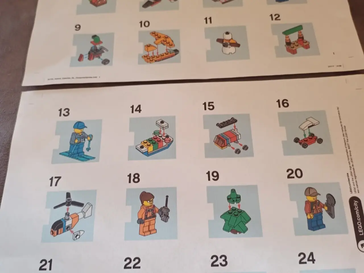 Billede 3 - Lego City julekalender figurer 60155 fra 2017 