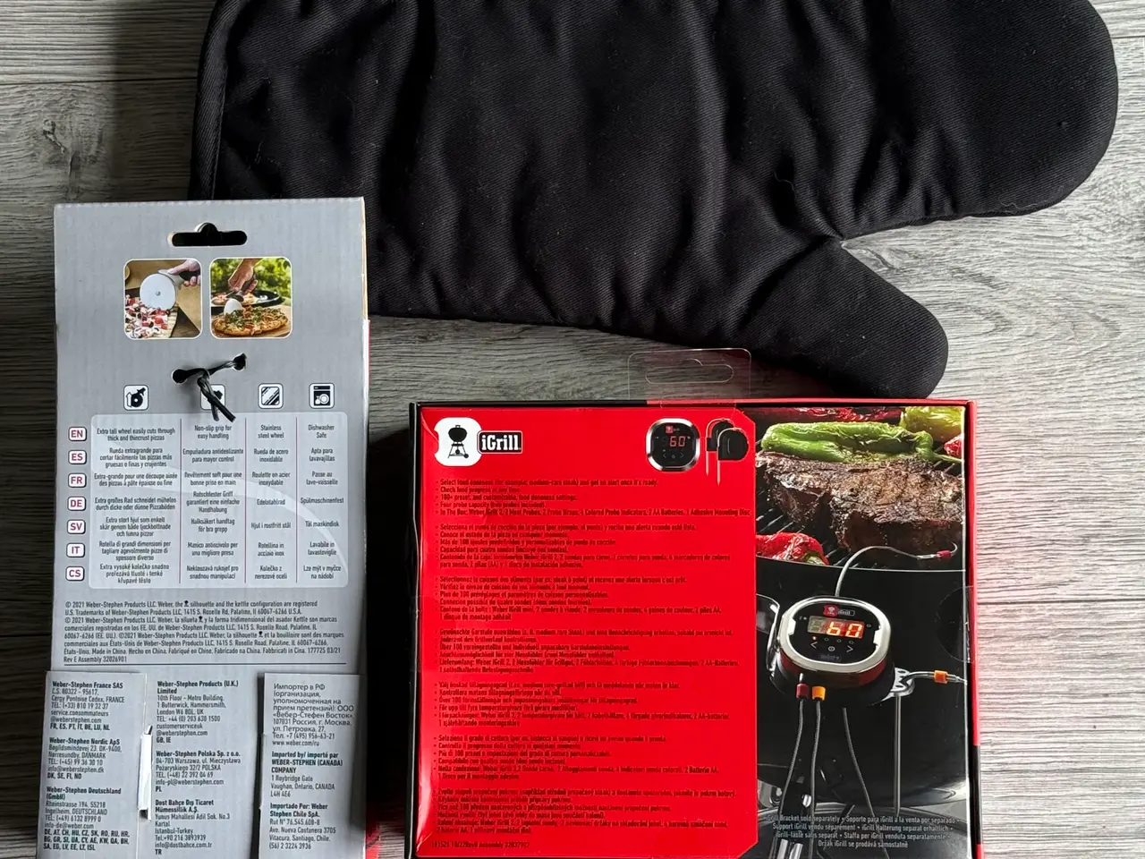 Billede 7 - Weber iGrill 2 termometer + pizzaskærer & hanske