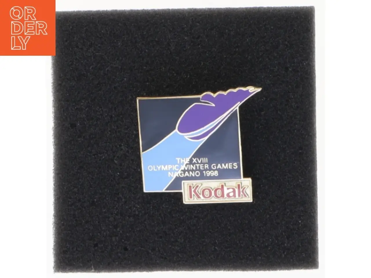 Billede 1 - Nagano 1998 Olympiske Lege Kodak Sponsor Pin (str. 2,5 x 2,5 cm)