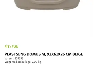 Plastseng til stor hund