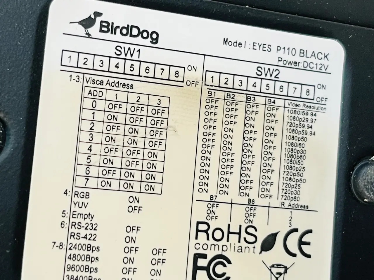 Billede 3 - Konferencekamera BIRDDOG EYES P110 Black
