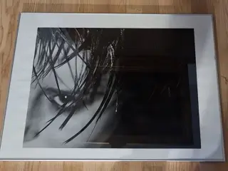 Foto plakat - sort/hvid - i aluminiums ramme