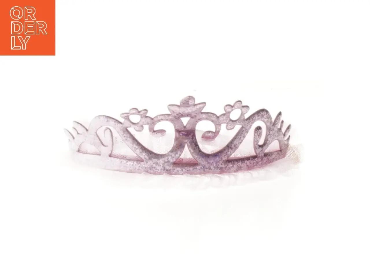 Billede 4 - Lyserød prinsessekrone hårbøjle (str. 17 cm)