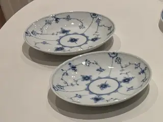 Musselmalet sidetallerken