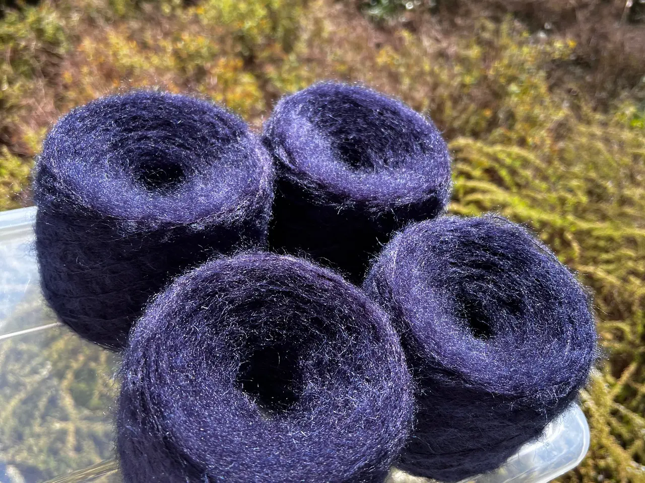 Billede 8 - Italiensk Mohair/Silke Garn 400g - Mørk Navyblå