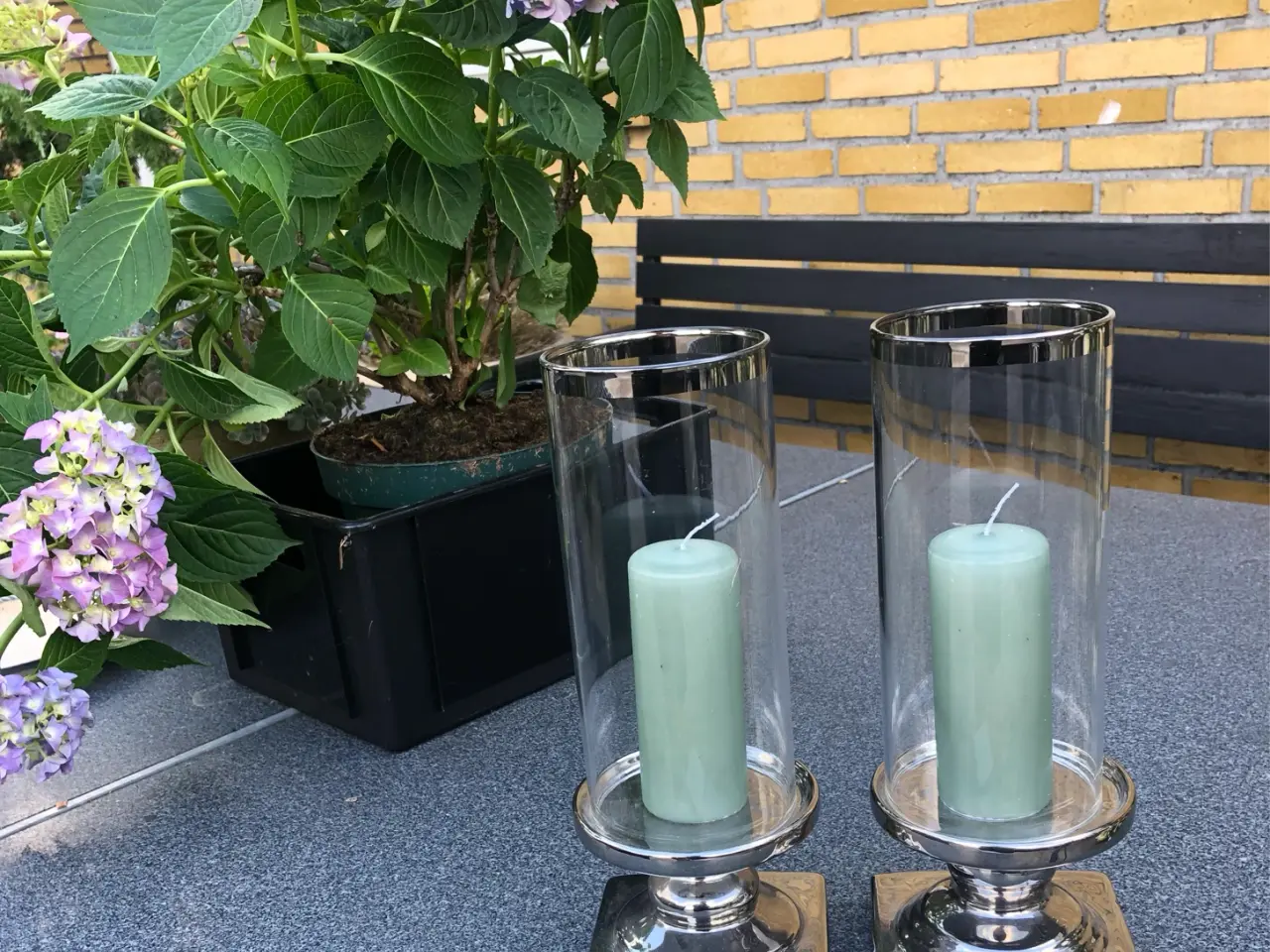 Billede 1 - 2 stk Silver Collektion Hurricane stager