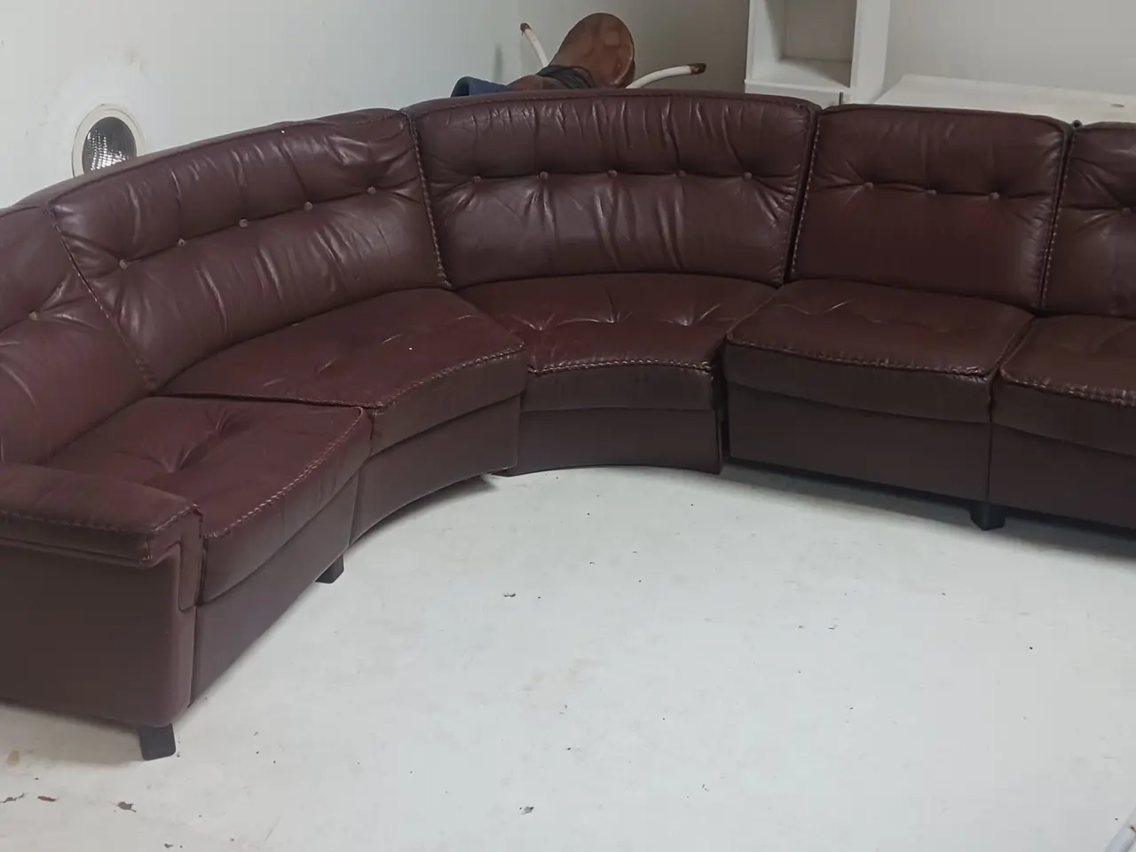 Billede 4 - Hjørnesofa I ægte læder