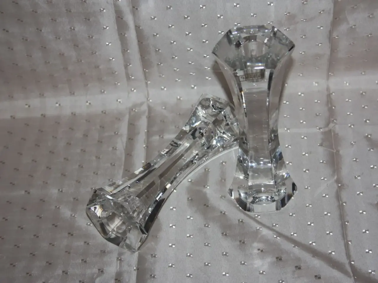 Billede 4 - Glas lysestager H.: 19,5 cm Violetta