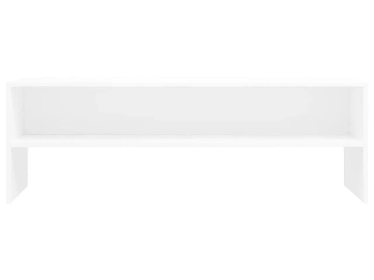 Billede 4 - Tv-bord 120x40x40 cm konstrueret træ hvid