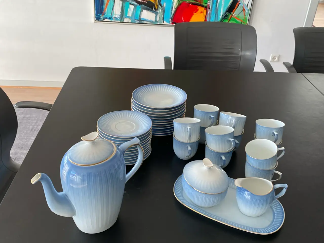 Billede 4 - Ballerina kaffestel m/guldkant