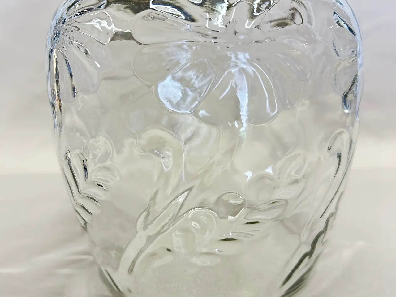 Billede 3 - Antik kiksespand i glas – Fyens Glasværk