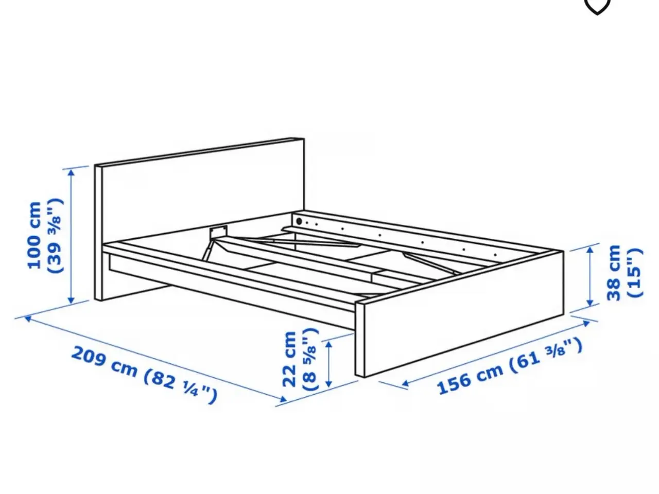 Billede 2 - Sengestel IKEA Malm