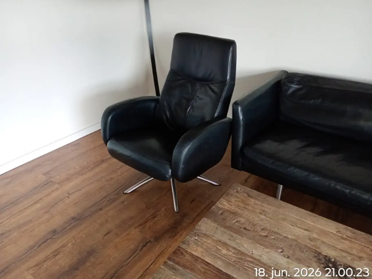 Billede 1 - Læder sofa sæt til slag