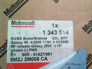 Ford Galaxy Bremseklodser