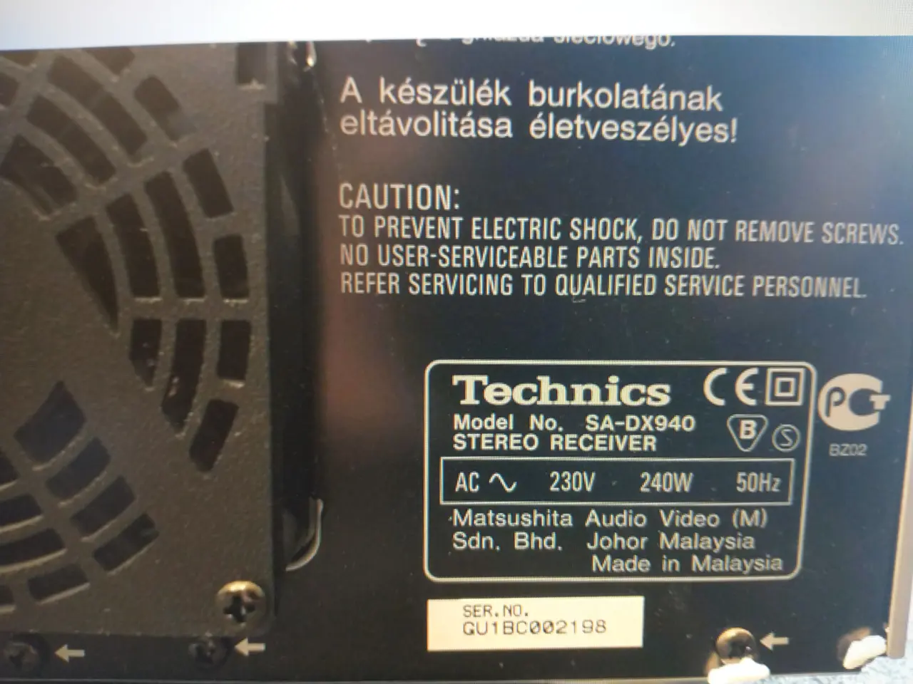 Billede 4 - Forstærker: Technics. SA-DX940