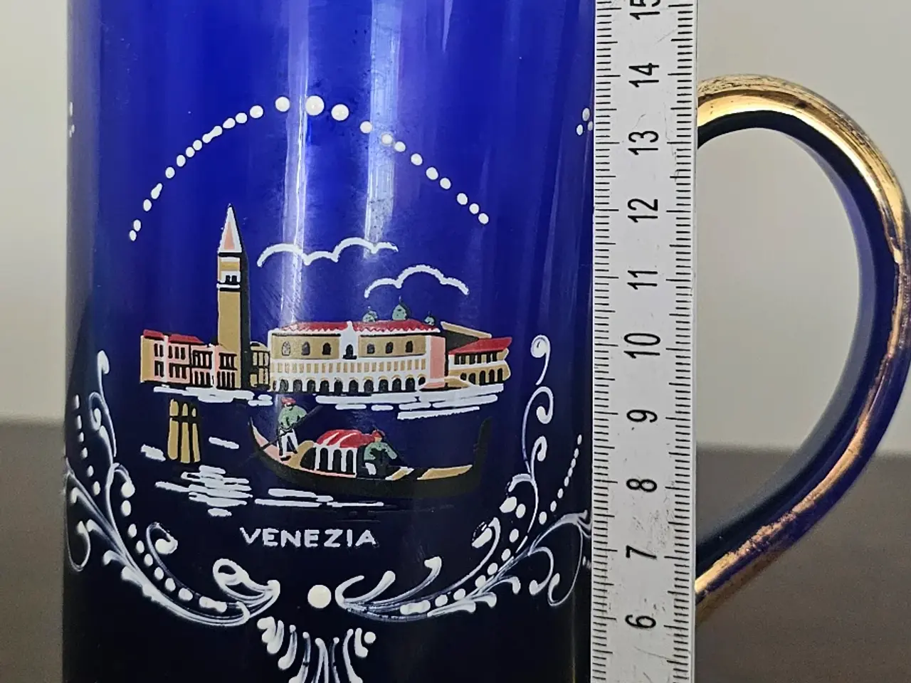 Billede 2 - Murano blå Venezia kande 