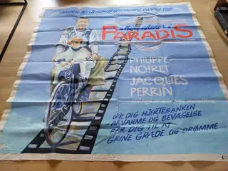 Sjælden  lærredsplakat til Mine aftener i Paradis