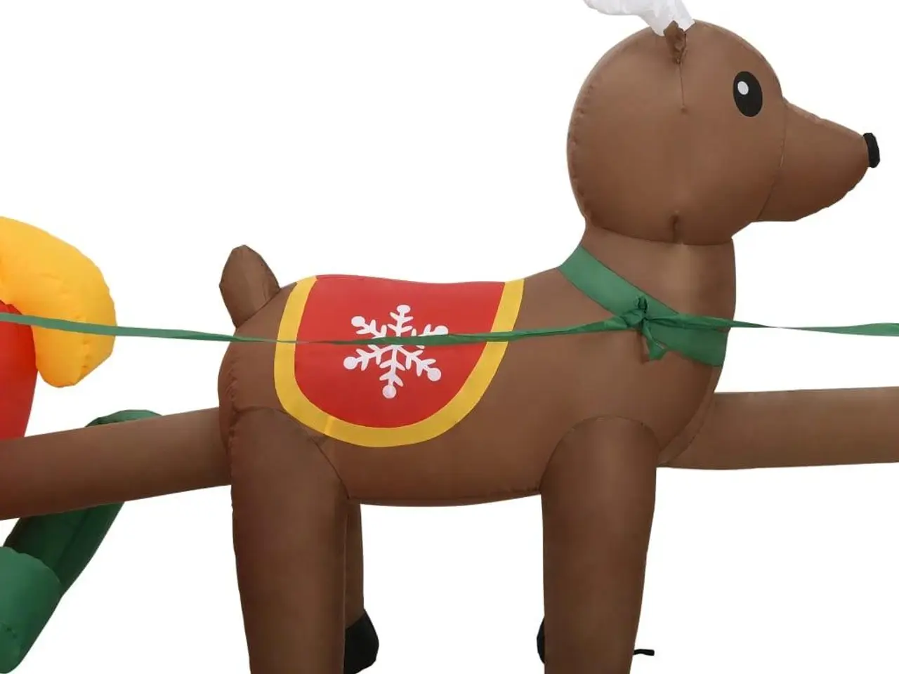 Billede 6 - Oppustelig juledekoration med julemand og 3 rensdyr LED 490 cm