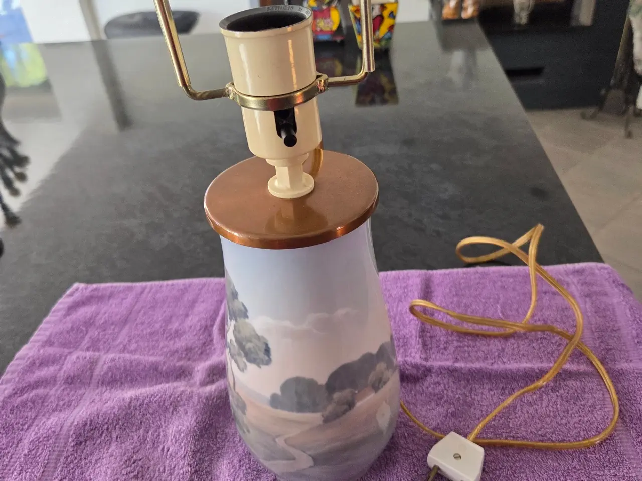 Billede 1 - Bordlampe fra B & G til el