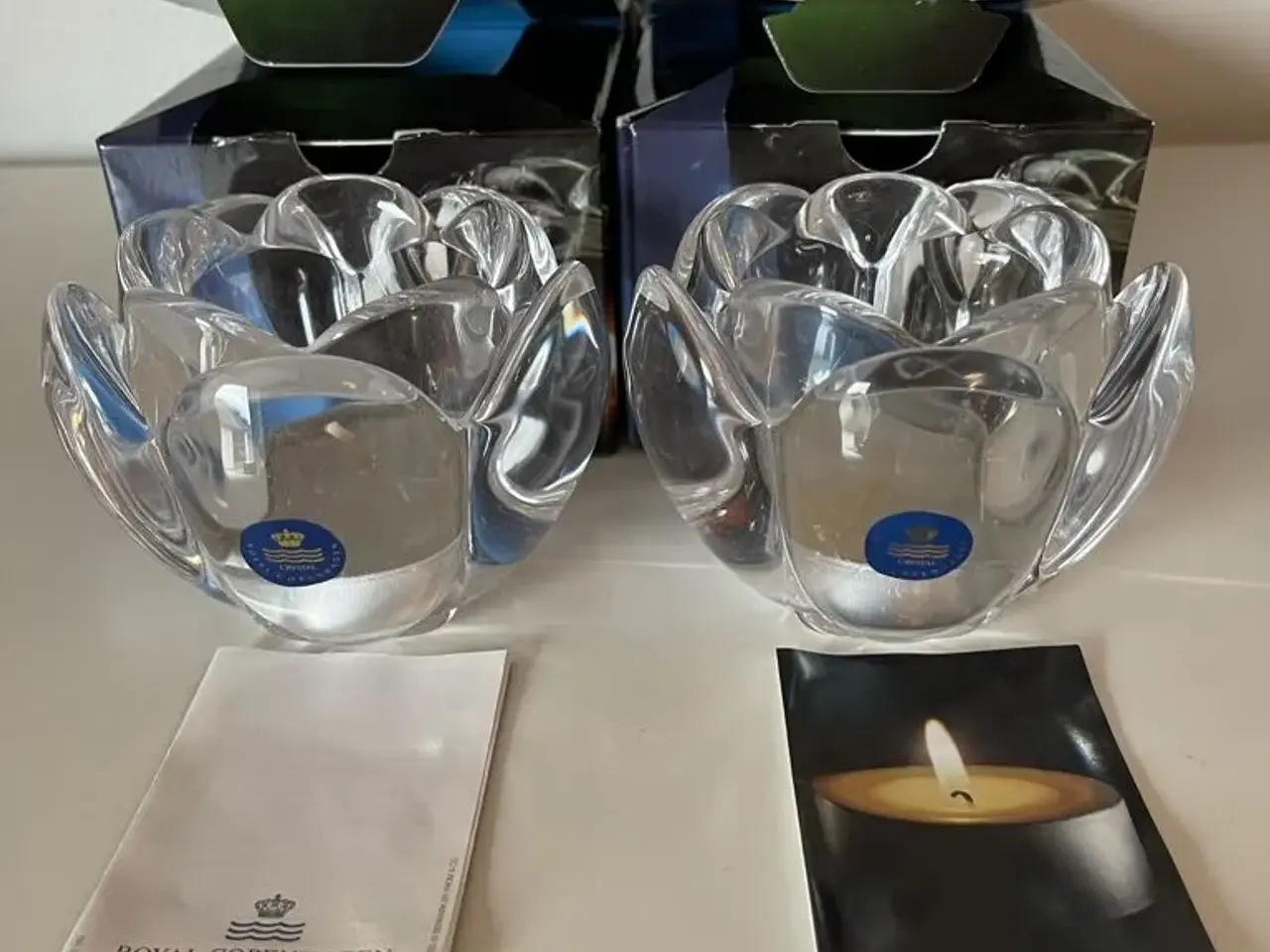 Billede 2 - Fire nye Lotus lysestager fra Royal Copenhagen