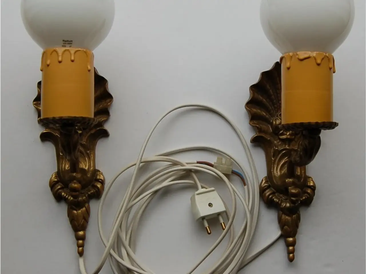 Billede 1 - 2 Lampetter messing