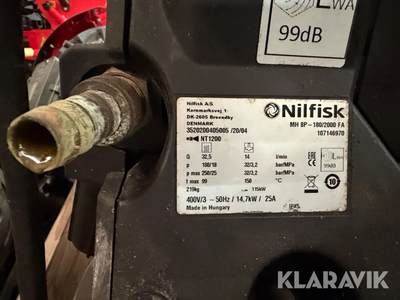 Billede 12 - Hedvandsrenser Nilfisk MH 8P