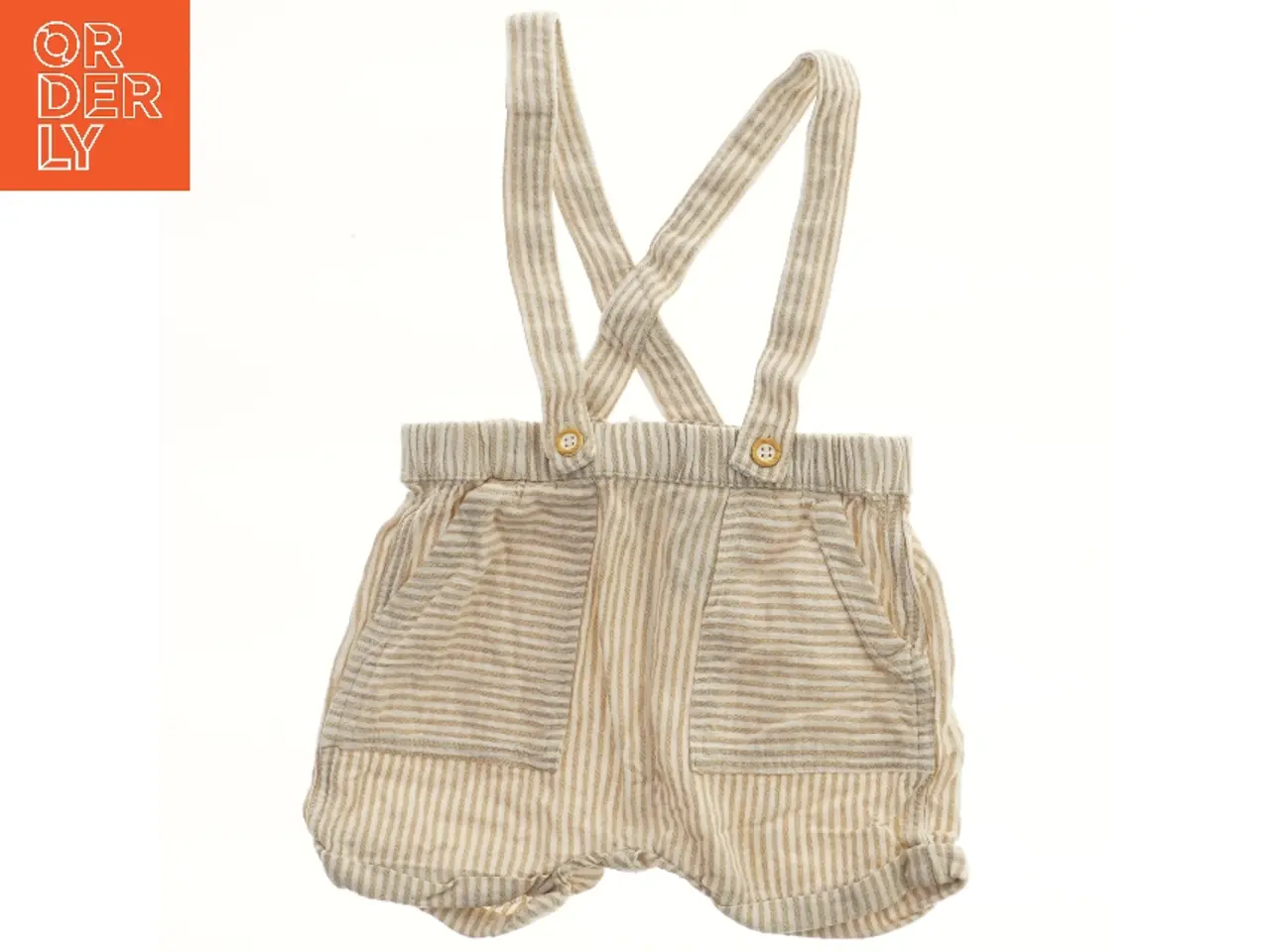 Billede 1 - H&M (str. 74) Stribet baby shorts med seler ☀️ Sommertøj