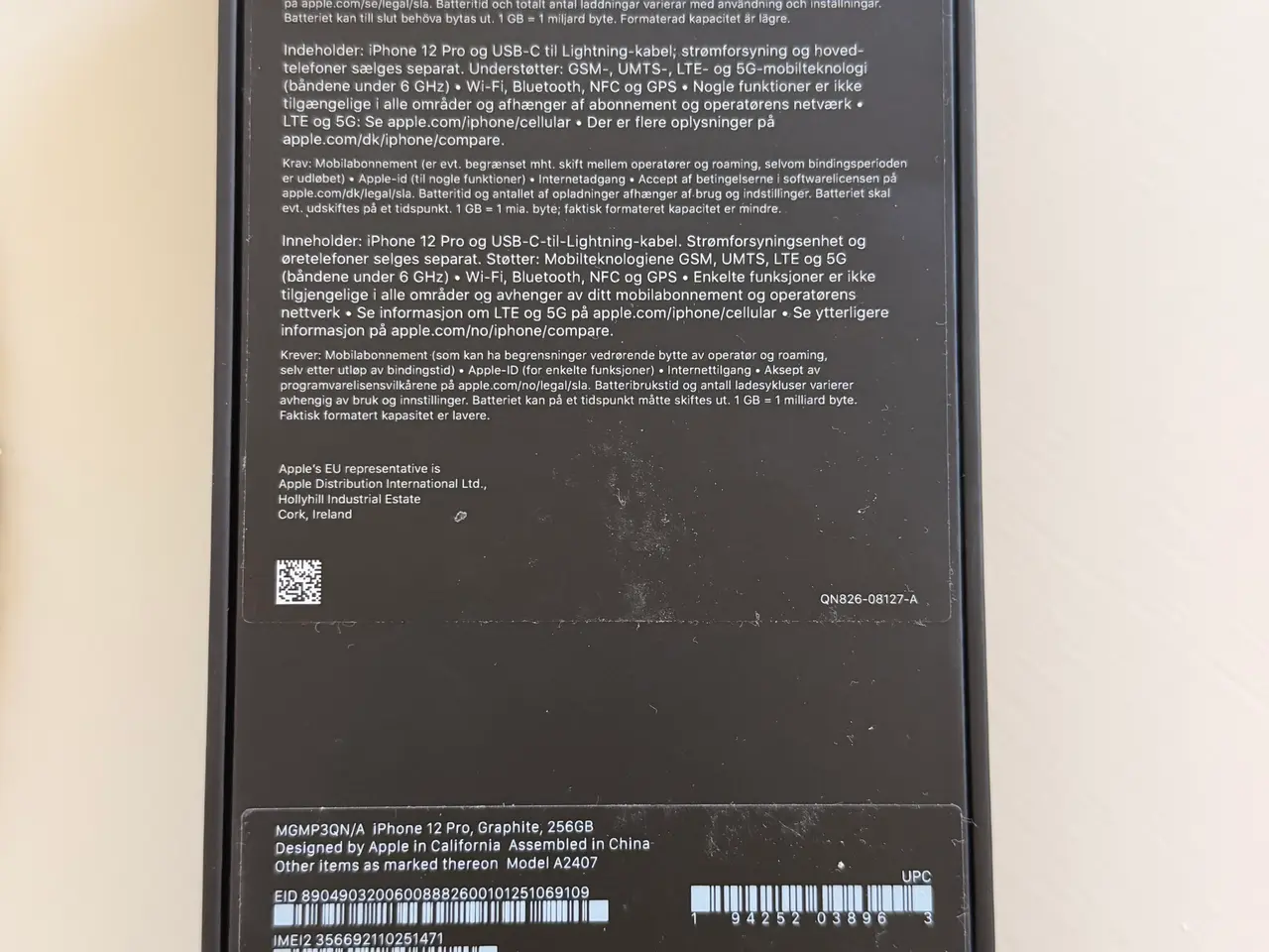 Billede 5 - iPhone 12 Pro 256 GB Graphite - Meget flot stand 