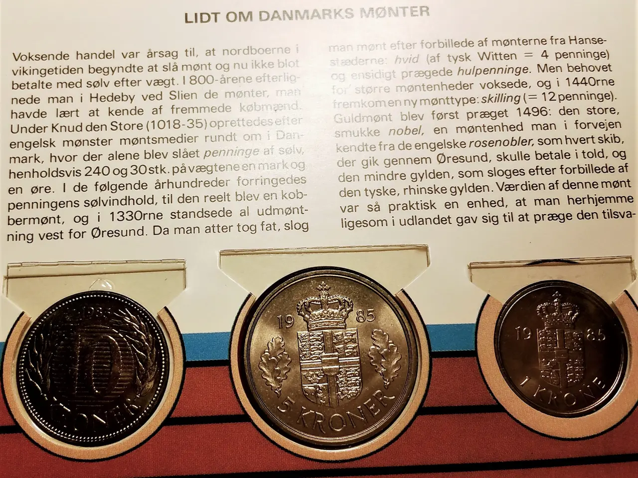 Billede 8 - DANMARK MØNTSÆT 1982, 1984, 1985
