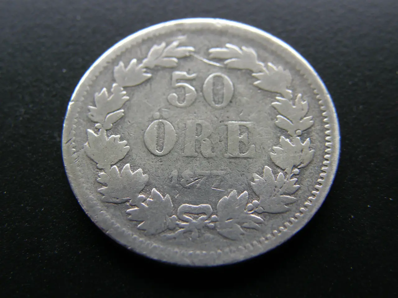 Billede 1 - Sverige 50 Öre 1877 EB KM#740