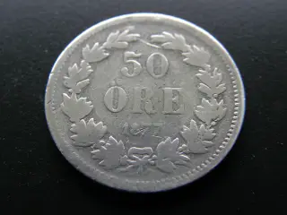 Sverige  50 Öre  1877 EB  KM#740