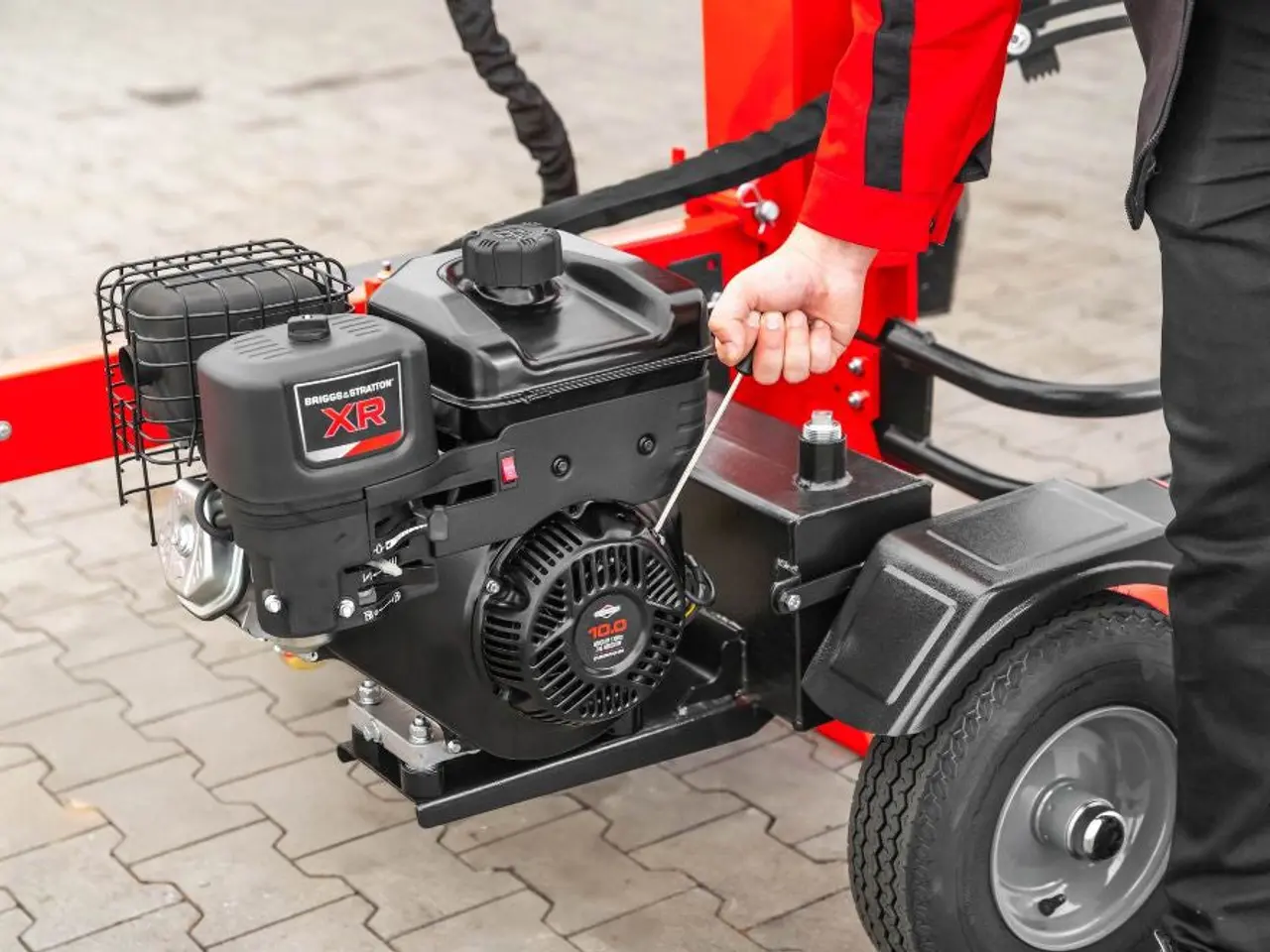 Billede 23 - WoodMaster CWM35B – 35 ton benzin brændekløver (lodret)