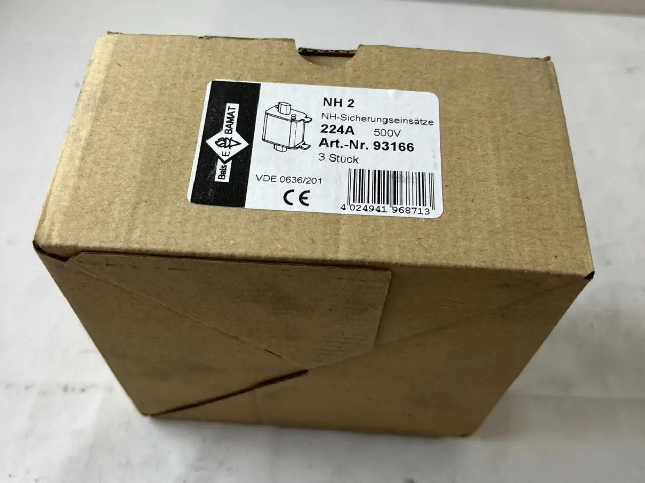 Billede 3 - NH2 Fuse 224A 500V gG Bals Bamat 93166 3pcs ny