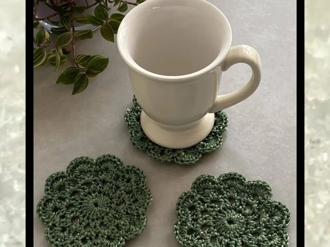 Billede 6 - Hæklede coasters
