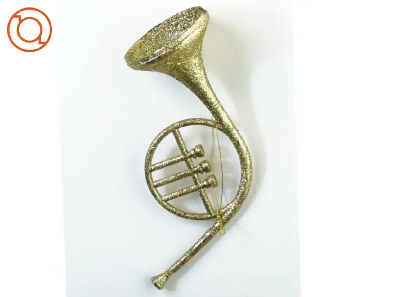 Billede 3 - stor Trompet i guld , julepynt (str. 20 x 14 x 8 cm)