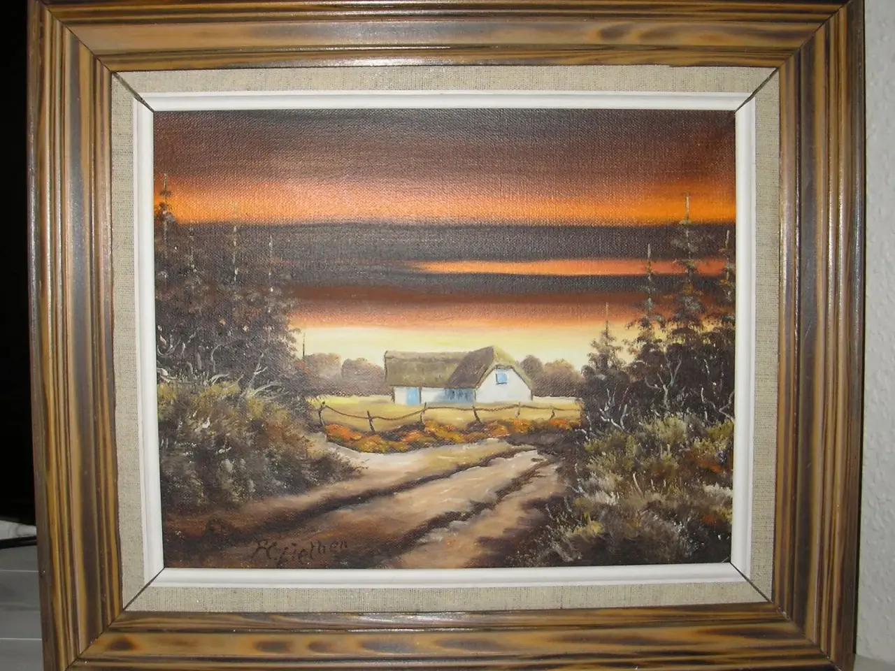 Billede 1 - Maleri af kunstner Ziethen fra Jels.
