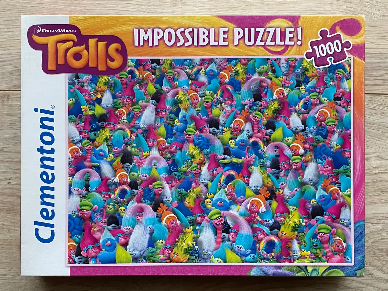 Billede 1 - Impossible Puzzle - Trolls 1000 brikker