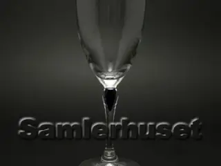 Blå Saphir Portvinsglas. H:150 mm.
