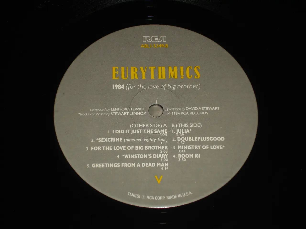 Billede 5 - Eurythmics – 1984 