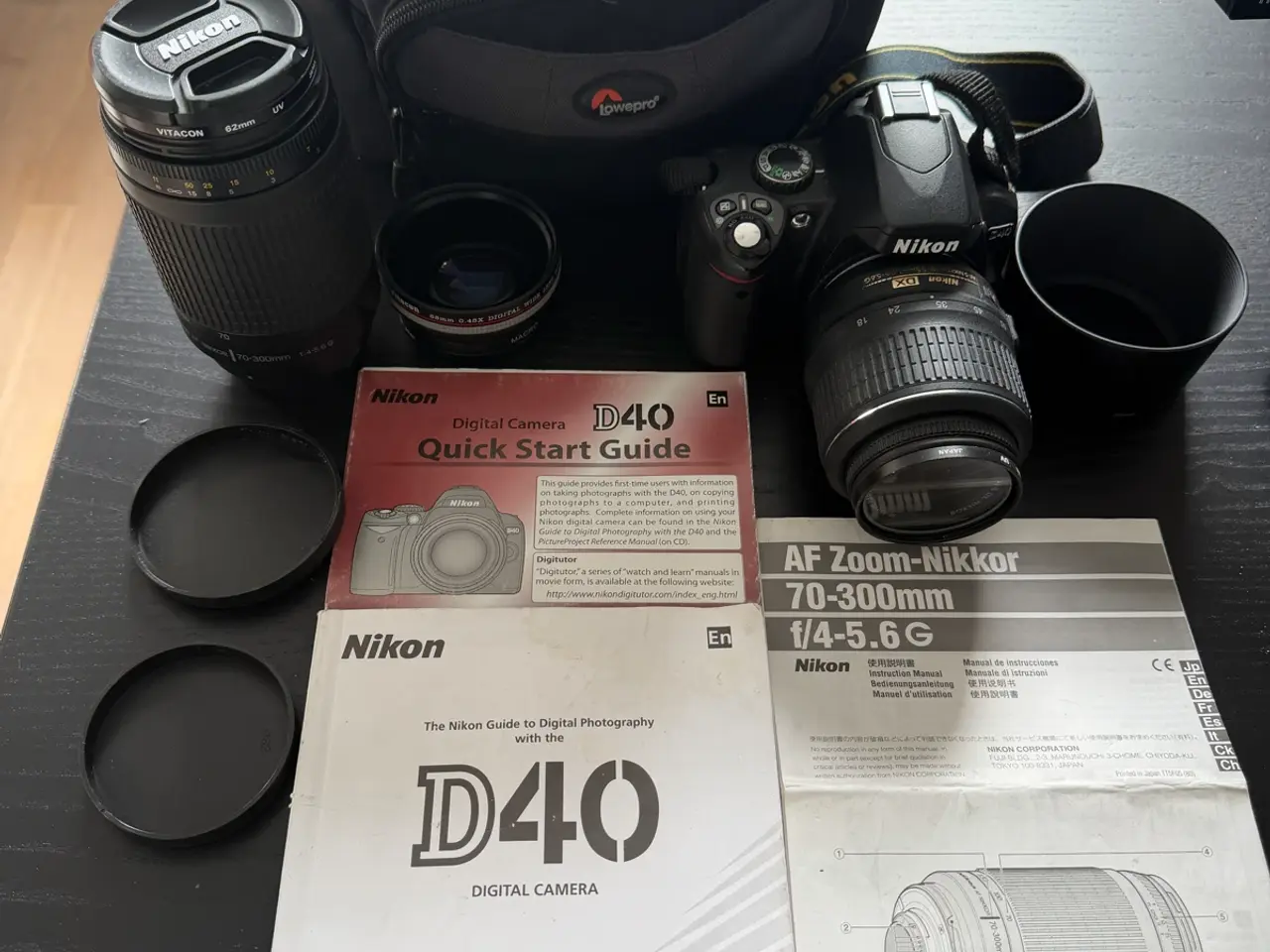 Billede 1 - Nikon D40 komplet kamerasæt – 18-55mm VR+70-300mm