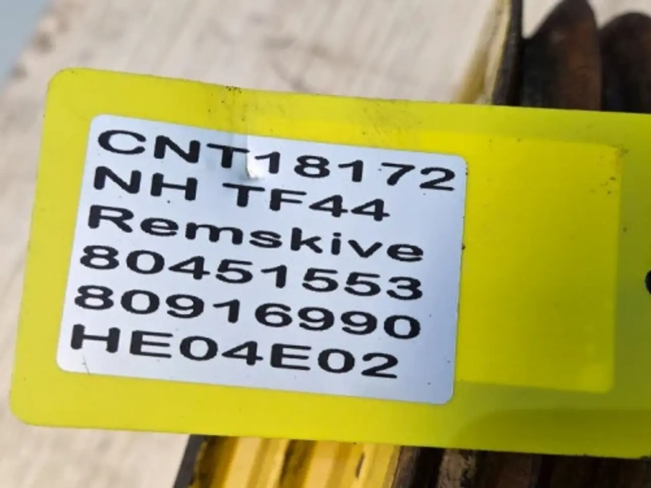 Billede 14 - New Holland TF44 Remskive 80916990