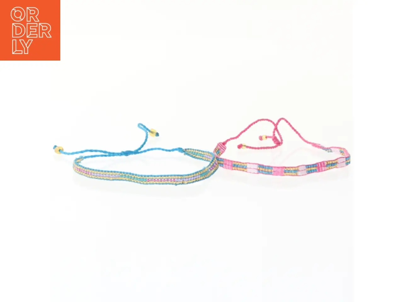 Billede 1 - Håndlavet armbånd i perler (str. 26 cm)