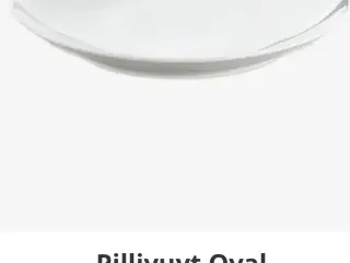 PILLIVUYT Steak-tallerken, Oval Stor 29,5X25,5 cm