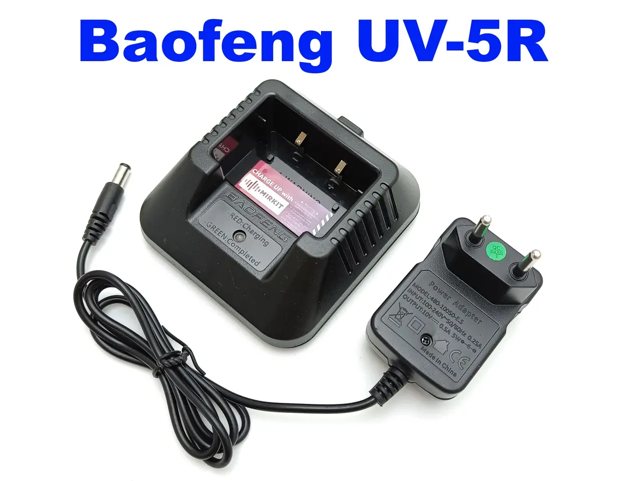 Billede 1 - NY! Baofeng UV-5R Bordlader + Adapter (100-240V)