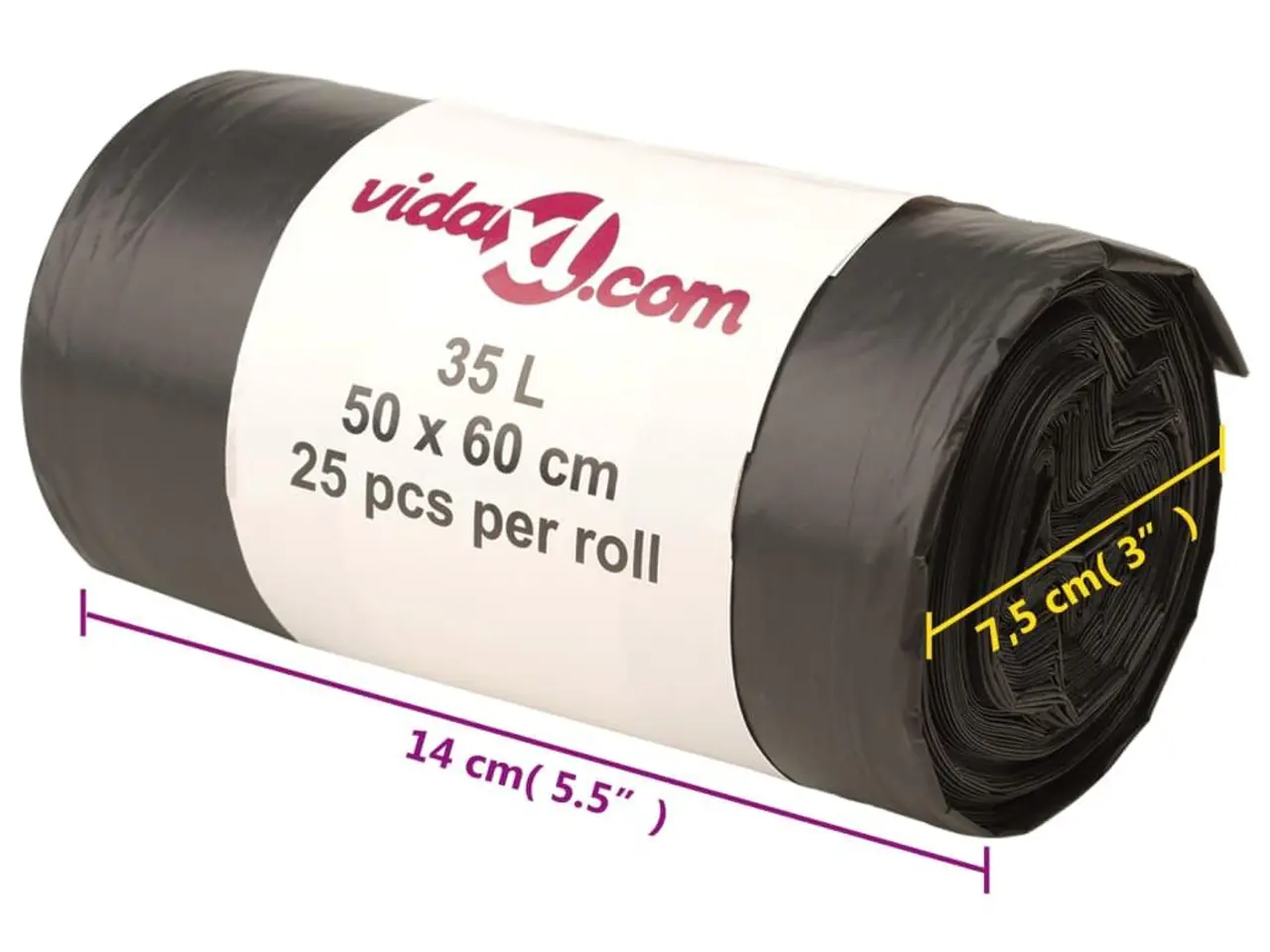 Billede 6 - Affaldsposer 35 l - sort, 250 stk.