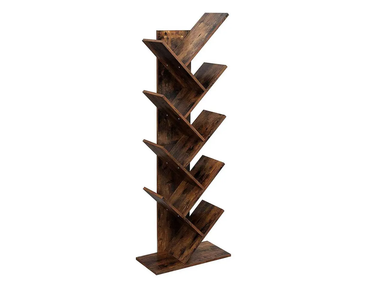 Billede 2 - Bogreol gulv Tree Bookshelf, 8 hylder, rustik brun