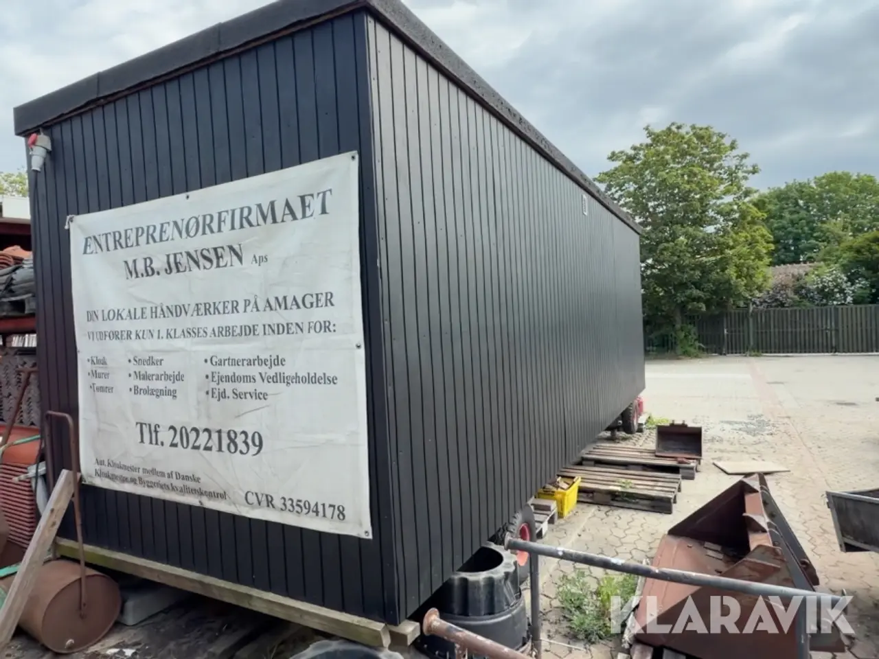 Billede 2 - Skurvogn / mandskabsvogn 17,5 m² med toilet og bad